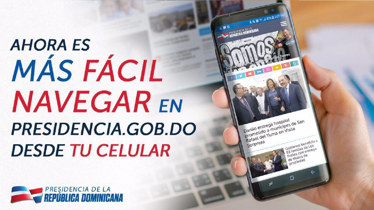 Página web de PresidenciaRD se actualiza