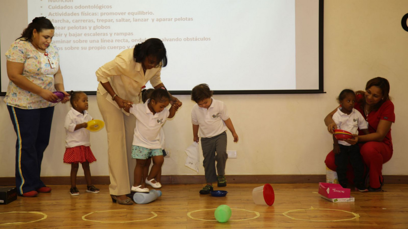 Niños beneficiados con el CAID