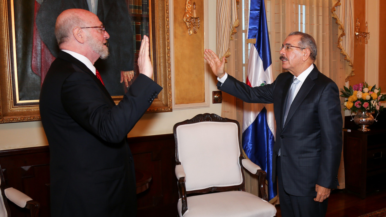 Danilo Medina y Pedro Vergés