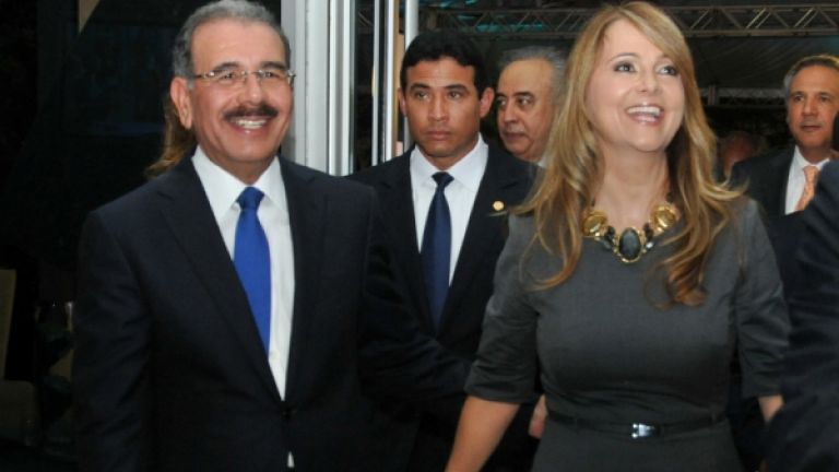 Danilo Medina y Nueria Piera