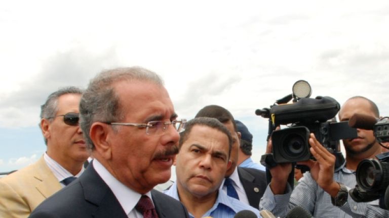 Danilo Medina llega de Costa Rica 2013