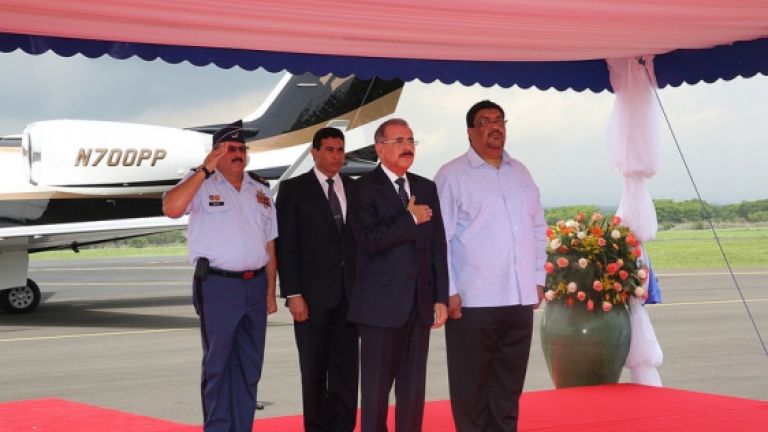 Presidente Danilo Medina llega a Nicaragua