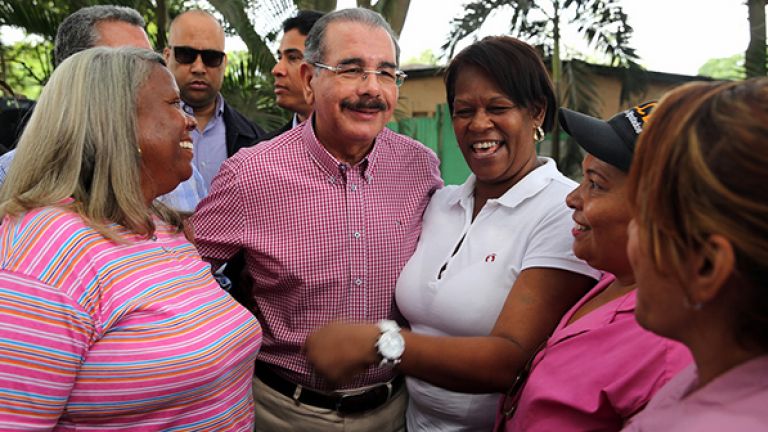Danilo Medina en Los Alcarrizos