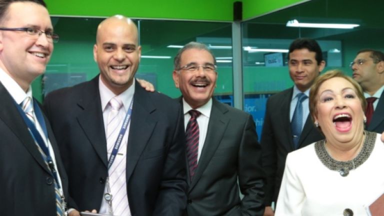 Danilo Medina, funcionarios y empresarios