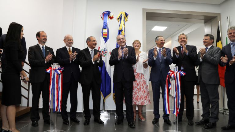 Presidente en la inauguración de la nueva sede de la UE