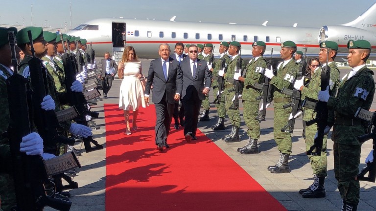 Presidente Danilo Medina llega a México