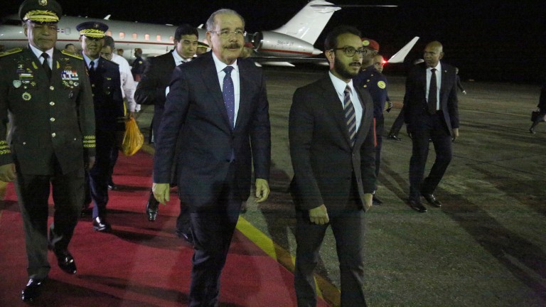 Danilo Medina de regreso de México