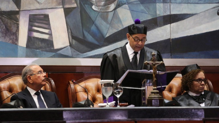Danilo Medina y Mariano Germán en Día del Poder Judicial