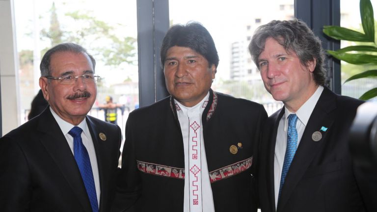 Danilo Medina, Evo Morales