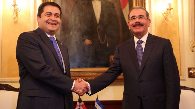 Danilo Medina y José Orlando Hernández Alvarado