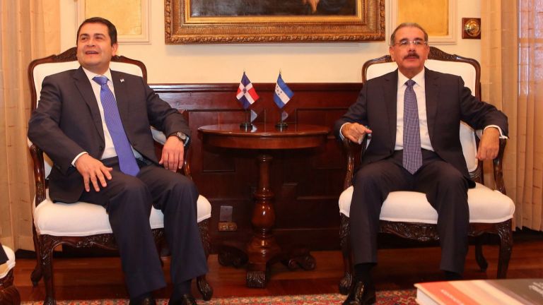 Danilo Medina y José Orlando Hernández Alvarado,
