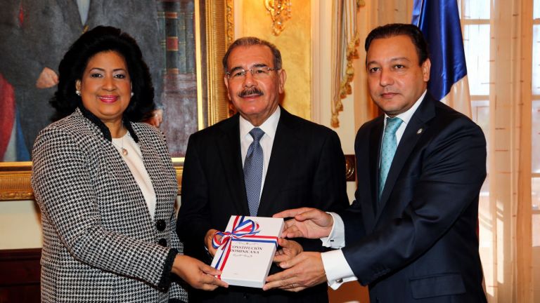 Cristina Lizardo, Danilo Medina y Abel Martínez