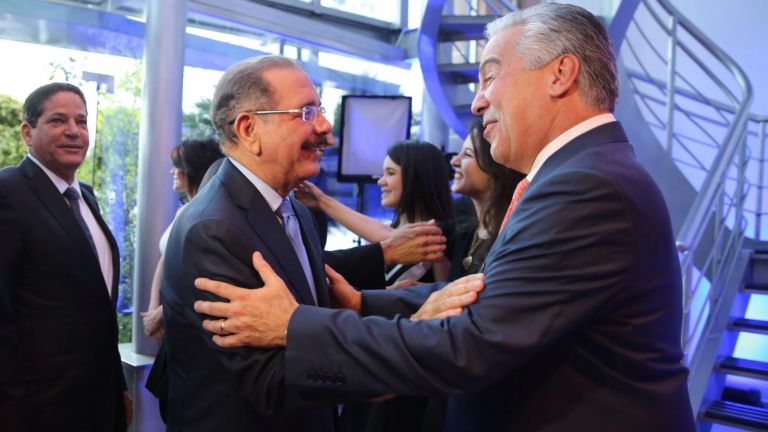 Presidente Danilo Medina y Fernando Hasbún 
