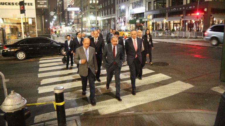 Presidente Danilo Medina recorre calles de Nueva York