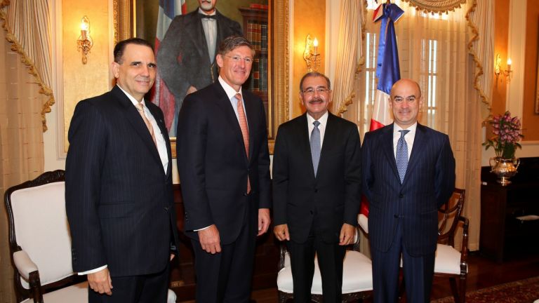 Danilo Medina con ejecutivos del Citigroup 