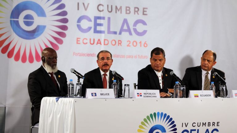 Presidente Danilo Medina durante la Cumbre CELAC