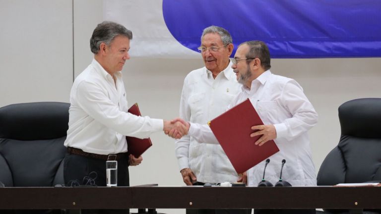 Acuerdo por la paz en Colombia.