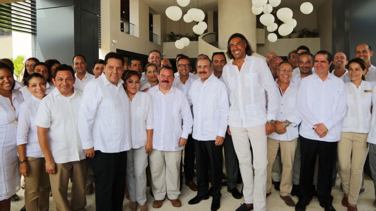 Danilo Medina en la inauguración del Hotel Excellence El Carmen en la provincia La Altagracia