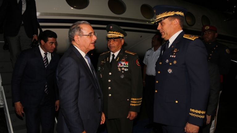 Presidente Danilo Medina llega al país desde Nicaragua