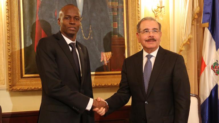 Danilo Medina y presidente electo de Haití Jovenel Moïse en Palacio Nacional 