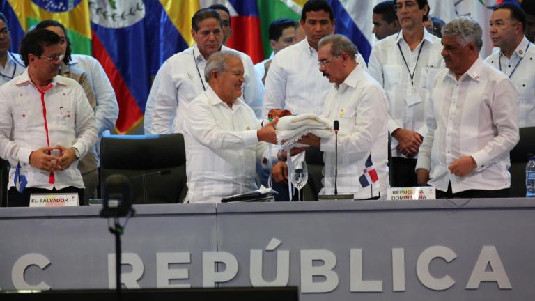 Danilo Medina en V Cumbre de la Celac