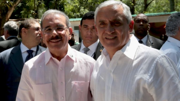 Danilo Medina y Otto Pérez Molina