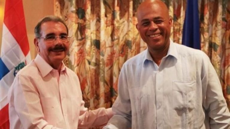 Danilo Medina y Michel Martelly